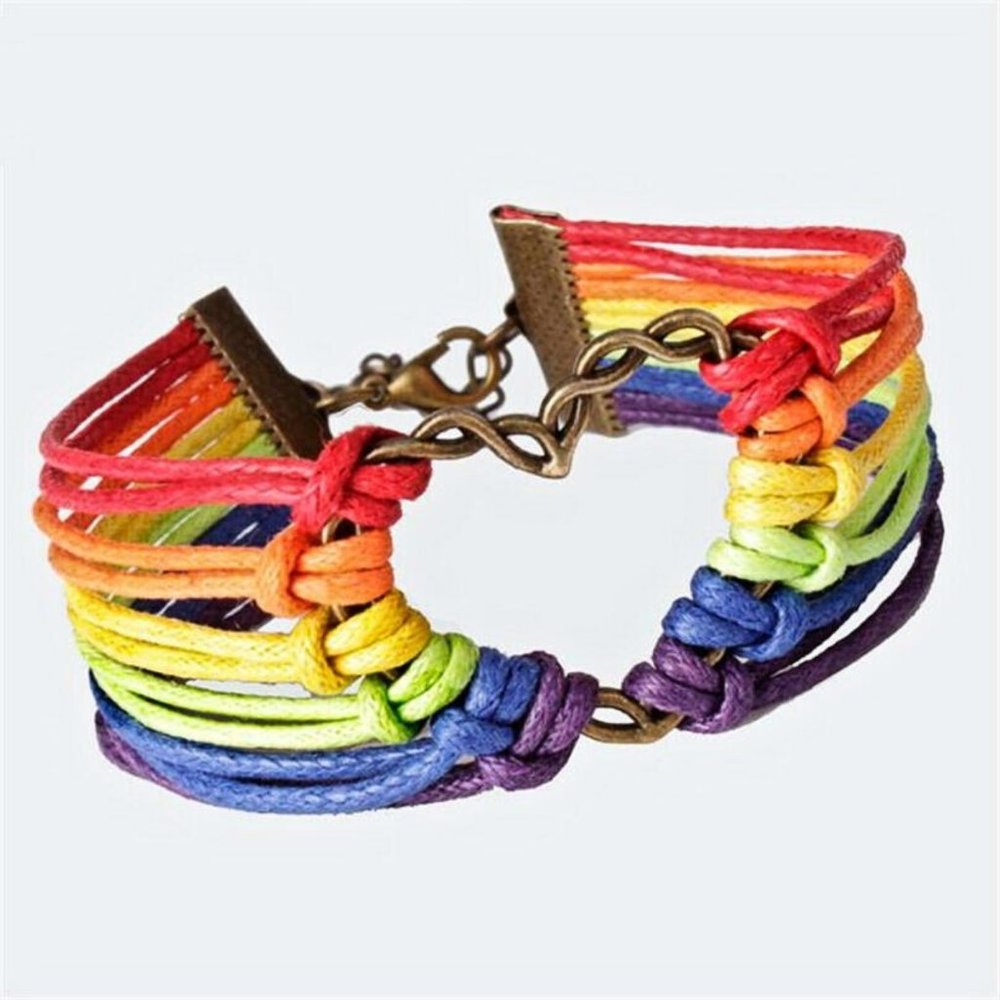LGBT PRIDE BRACELET Heart Love peace